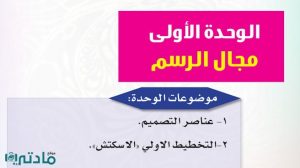 حل الوحدة الاولى مجال الرسم تربية فنية ثالث ابتدائي ف1 1447