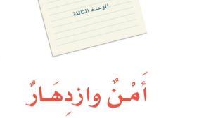 حل الوحدة الثالثة امن وازدهار لغتي ثالث متوسط ف1