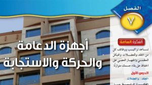 حل الفصل السابع اجهزة الدعامة والحركة والاستجابة علوم ثاني متوسط ف2